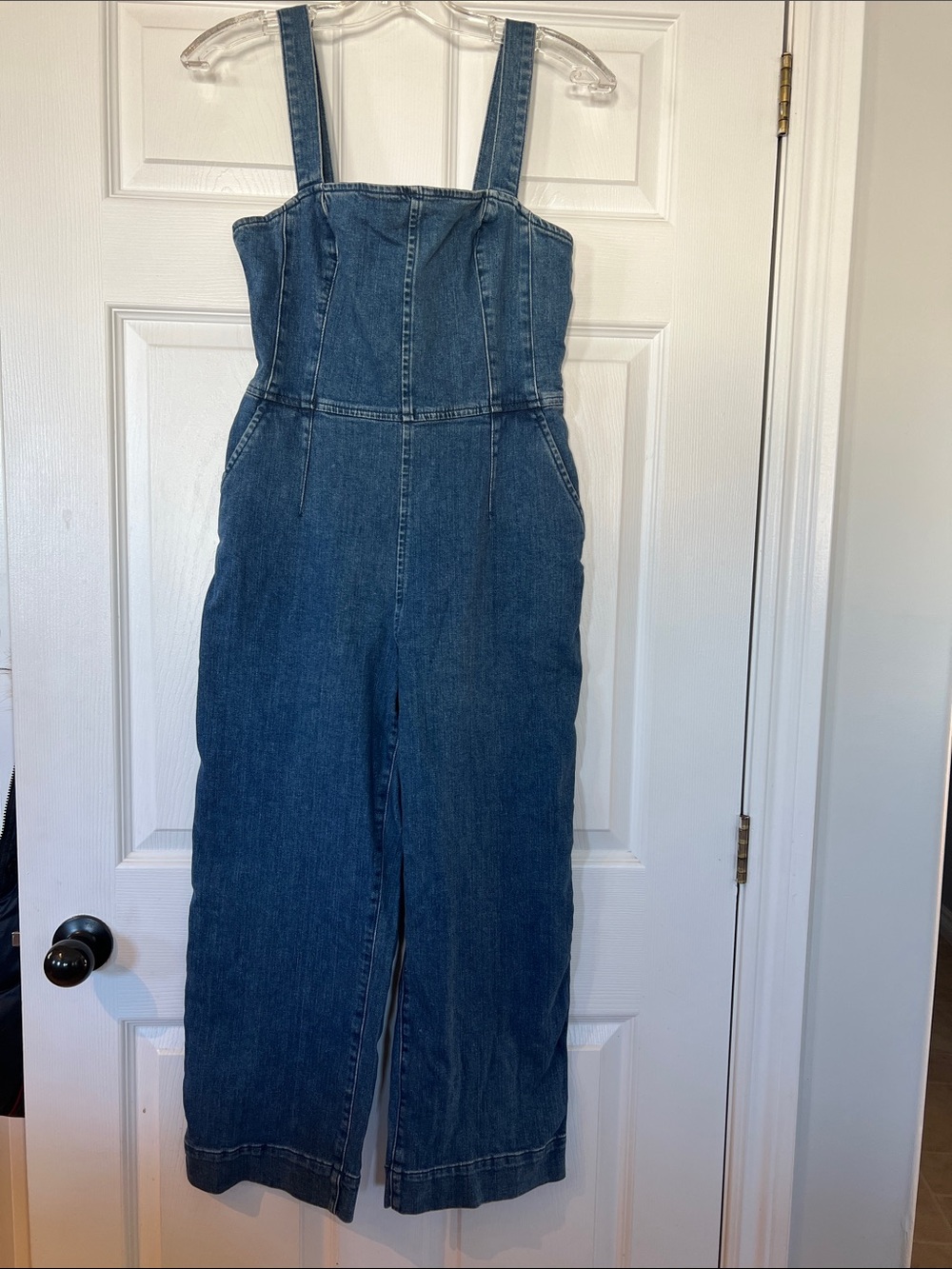 NWT - Dynamite Denim Blue Wide-Leg Jumpsuit - Picture 1 of 5